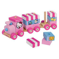 Train en bois Hello Kitty