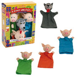 Coffret Marionnettes 3 peits cochons