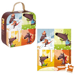 Puzzle 36 pièces Mr le loup
