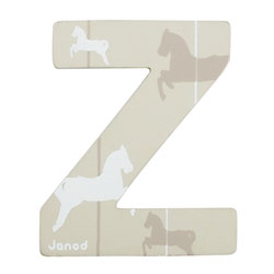 Lettre décorative en bois -Z