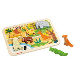 Encastrement bois-Chunky Puzzle Zoo