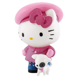 Figurine Hello Kitty et son chien