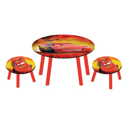 Table Ronde et 2 tabourets Cars 