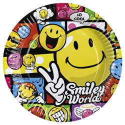 8 Assiettes Smiley Comic