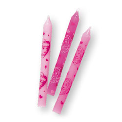 10 bougies + 10 bobèches Disney Princesses