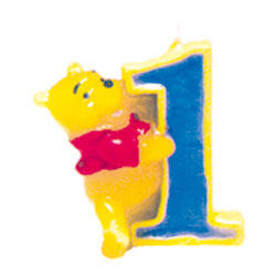 Bougie Winnie Chiffre 1