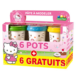 Pâte à modeler Hello-Kitty 12 pots