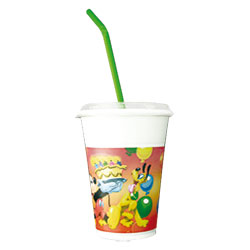 12 gobelets et pailles Mickey