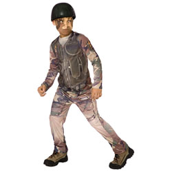 Costume Militaire Imprimé 4-6 ans