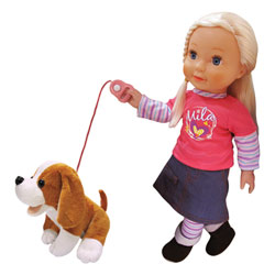 Poupée avec son chien