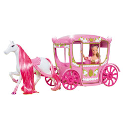 poupée Lolly cheval + carrosse