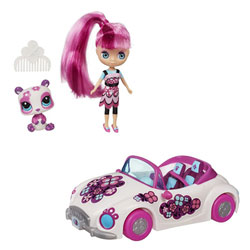 Blythe et Petshop en Cabriolet