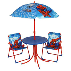 Table + Chaises + Parasol Spiderman