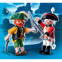4127-Duo Pirate et soldat anglais