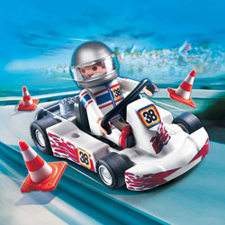 4932-Kart et pilote de course