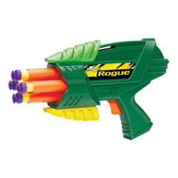 Pistolet Rogue et 4 Flèches mousse
