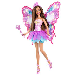 Barbie fée scintillante brune