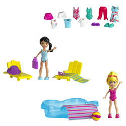 Polly Pocket-Piscine/Jour de Pluie