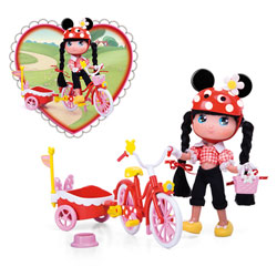 Poupée I Love Minnie Le Vélo