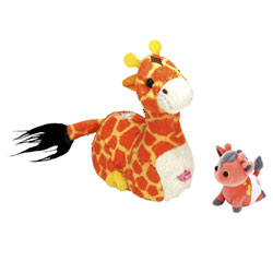 Zhu Fari Zulu la Girafe et son bébé Button 