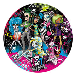 Puzzle rond Monster High 500 pièces -Meilleurs Amis Goules