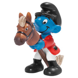 Schtroumpf cavalier