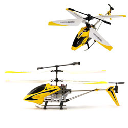 Helicoptère Flash Infra-rouge 3 voies - Jaune 