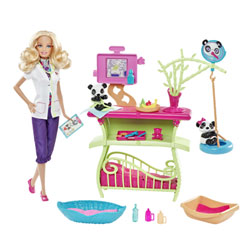 Barbie soigne les pandas