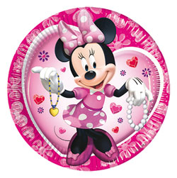 10 Assiettes Minnie 23cm 