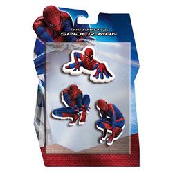 Set 3 gommes Spiderman