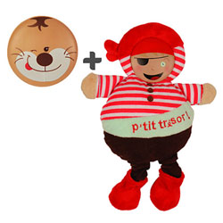 Pantin 2 bouilles pantin Pirate et Marin - Assortiment