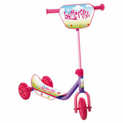 Trottinette 3 roues rose