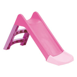 Toboggan 3 marches rose
