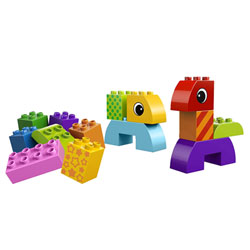 10554 - Jeu de Construction à roulettes pour tout-Petits