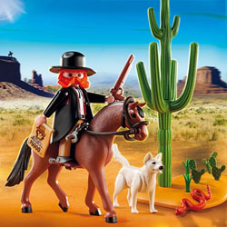 5251-Shérif à cheval avec chien