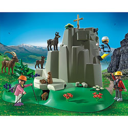 5423 - Alpinistes et animaux de la montagne