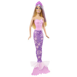 Barbie Sirène Blonde et violette
