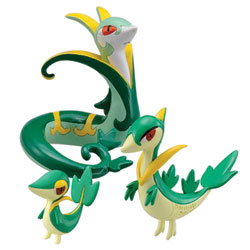 Pokémon Pack Evolution 3 mini figurines Snivy, Servine et Serperior