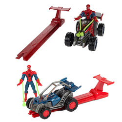 Spiderman Lanceur + Véhicule Assortiment