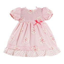 Robe Rose & Ballerines pour Poupon 36 cm