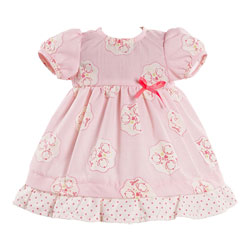 Robe Rose pour Poupon 30 cm