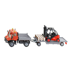 Unimog avec chariot élévateur