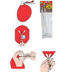 10 Tiges Plastiques Blanches