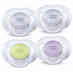 2 Sucettes transparentes 