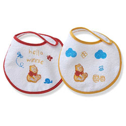Bavoir naissance brode Winnie