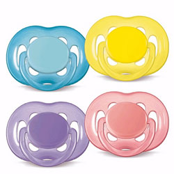 Lot de 2 Sucettes aérées silicone 6/18 Mois