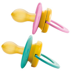 Lot de 2 sucettes 2ème âge