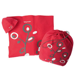 Porte bébé noeud Rouge/Gris