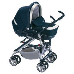 Poussette Trio Combi Family Bleu