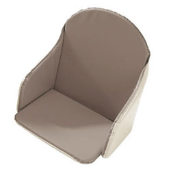 Coussin De Chaise en PVC Taupe/Ecru